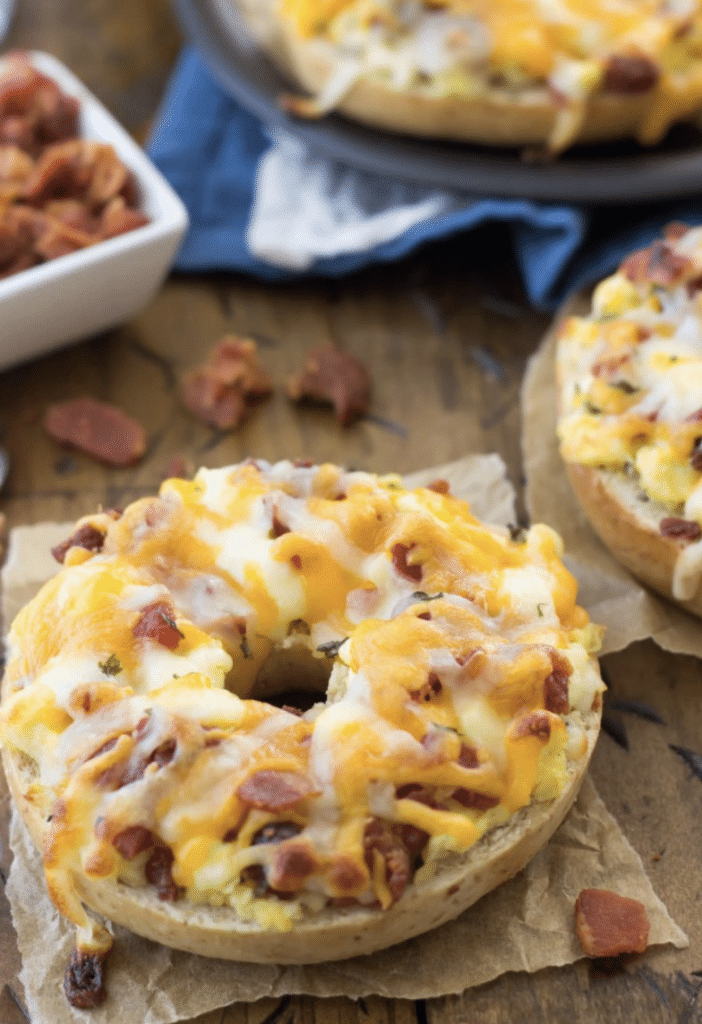 freezer friendly breakfast bagels