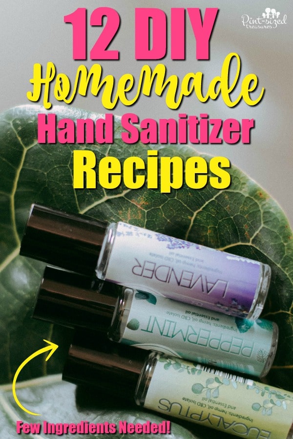 homemade hand sanitizer recipe