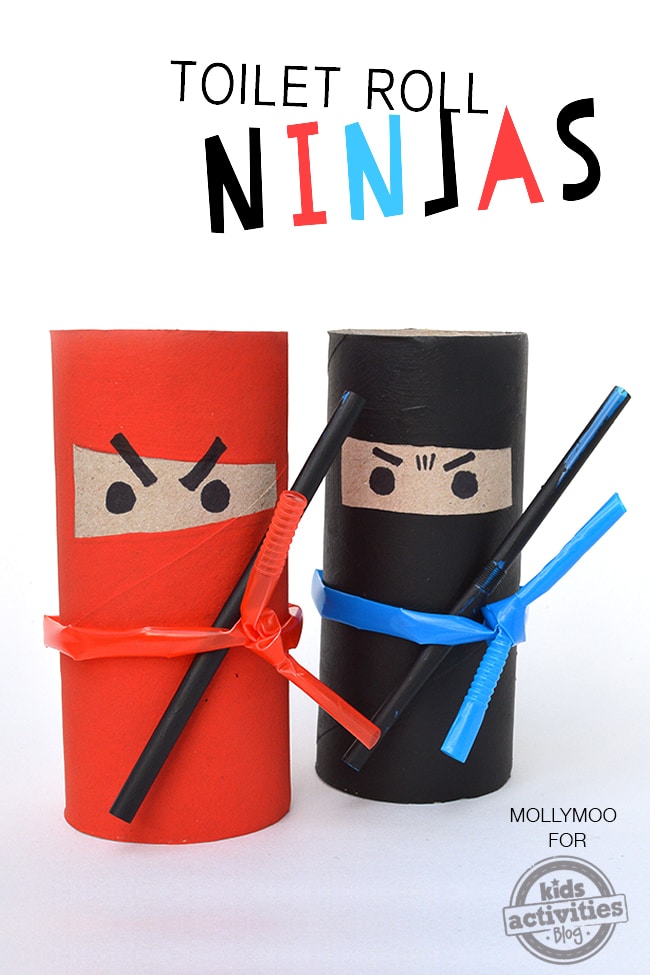 ninja toilet paper roll crafts for kids