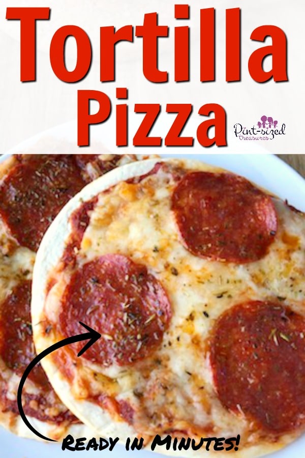 easy tortilla pizza recipe