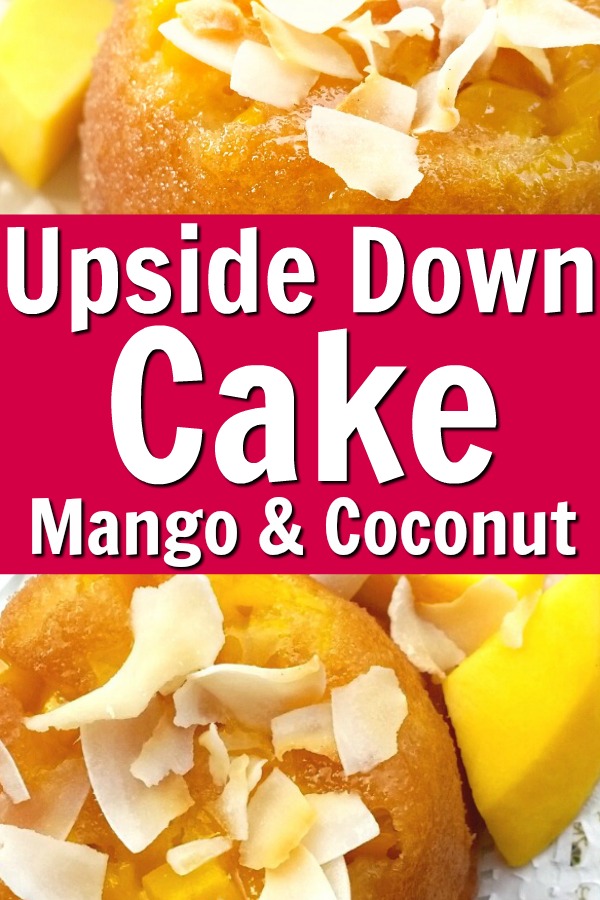 upside down cake recipe with mango and coconut