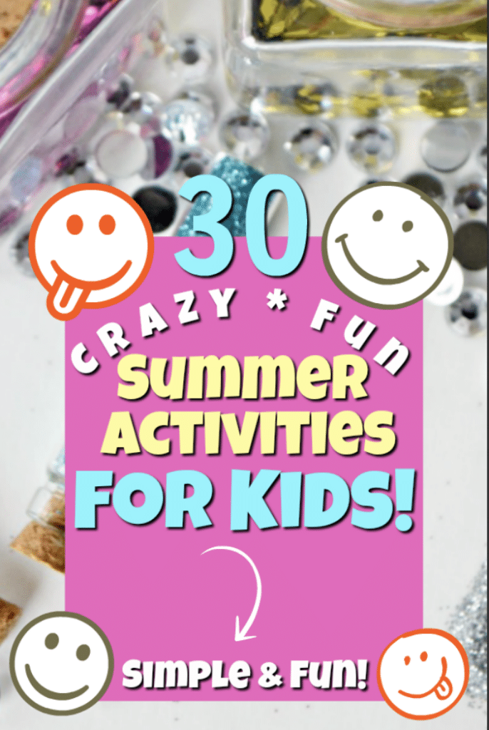 glitter for summer activities for kids