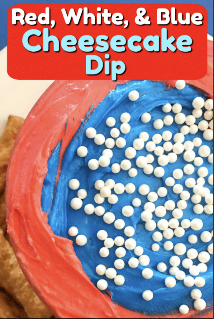 close up of cheesecake dip