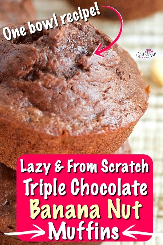 lazy banana chocolate chip muffins for breakfast
