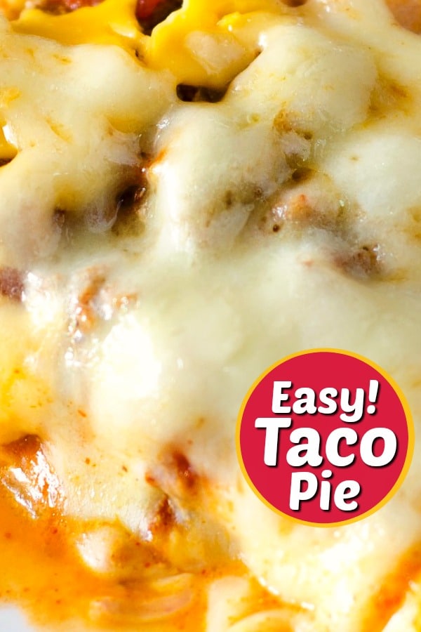 taco pie made with ground beef