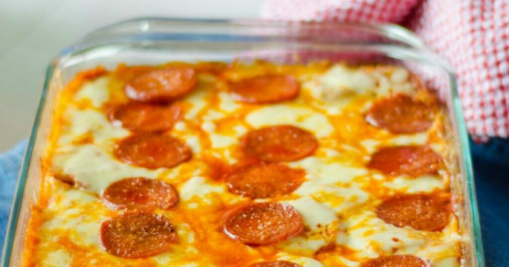 pizza spaghetti with ground beef