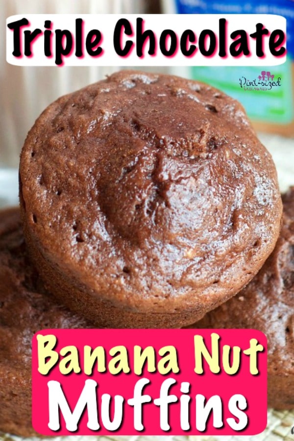banana chocolate chip muffins cooled