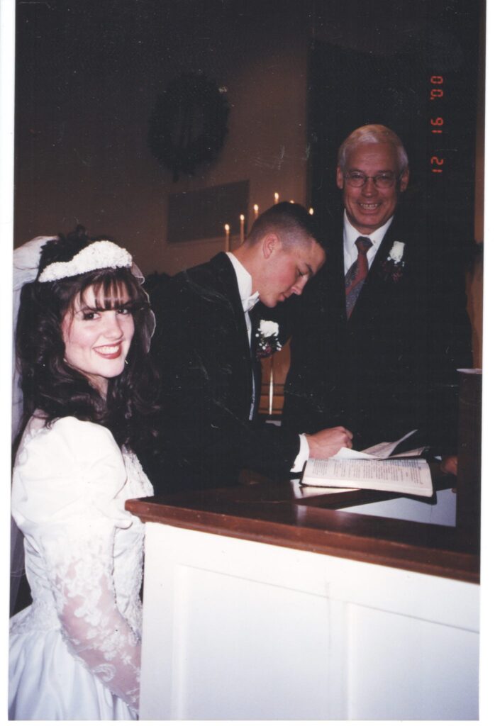 cheap date night looking at old photos