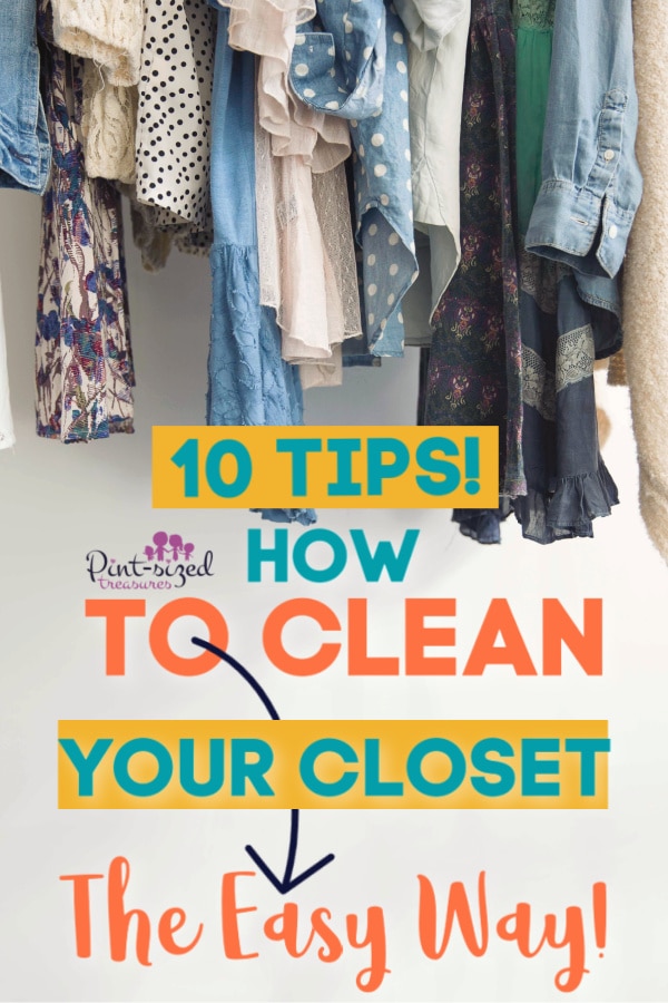 finding out how to clean a closet