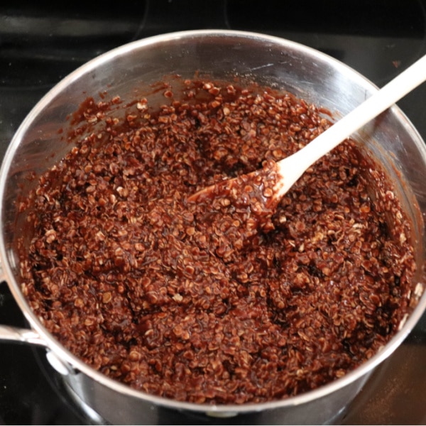 no bake cookie mixture on stove
