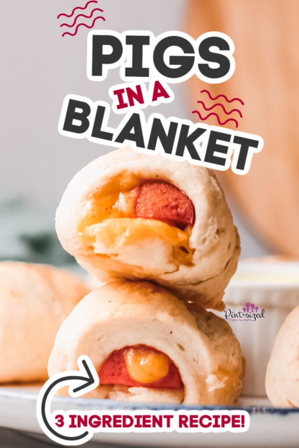 pigs in a a blanket filled with cheese