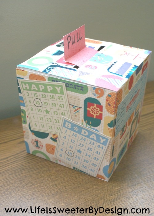hiding cash inside a tissue box for a fun gif idea