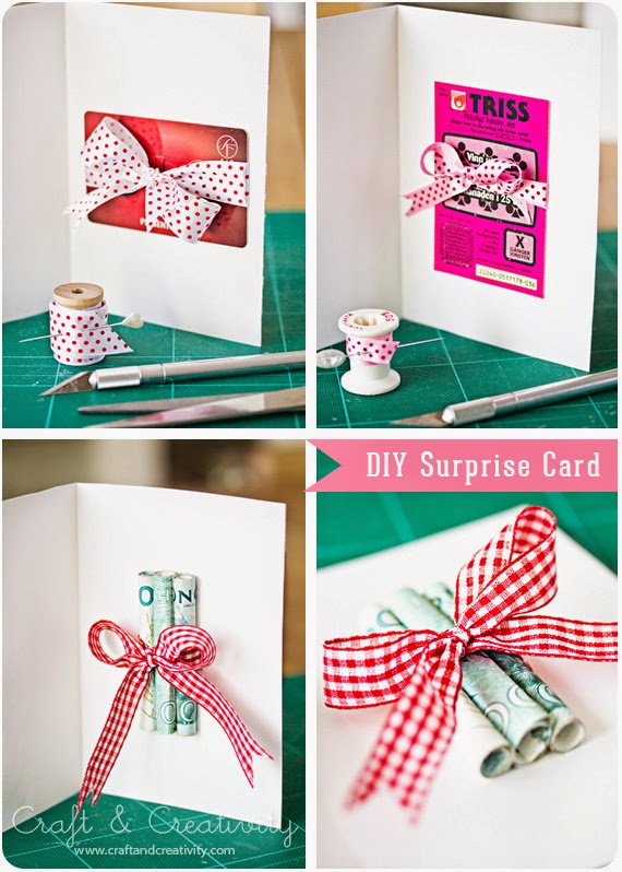 making cards to hide cash inside
