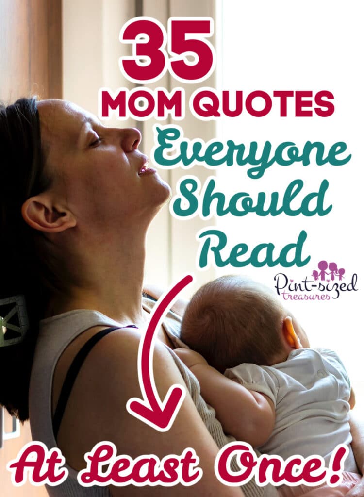 mom holding baby and crying over mom quotes