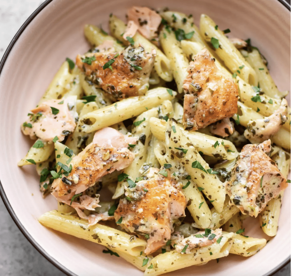 salmon pesto pasta recipe