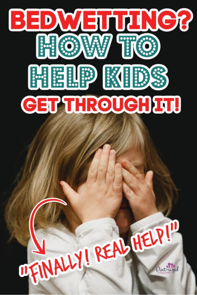 child upset about wetting the bed