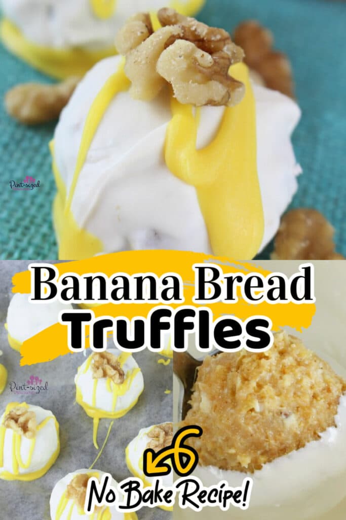 banana bread truffles being served