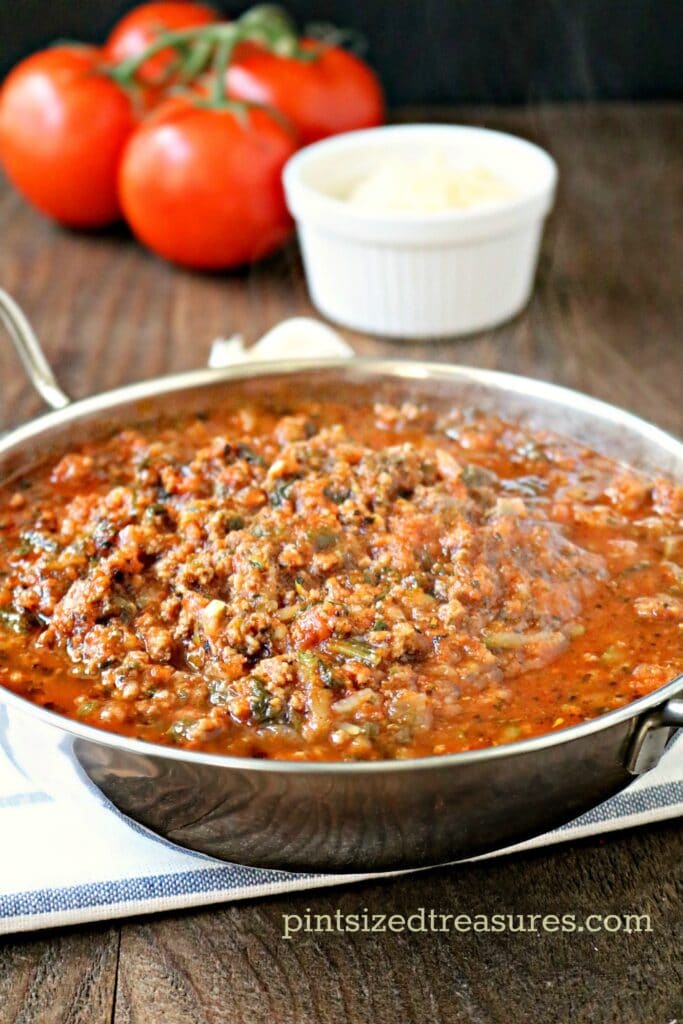 bolognese for pizza spaghetti bake