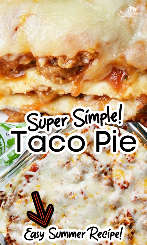 taco pie in casserole dish