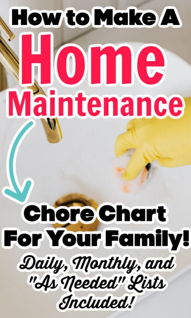 cleaning the sink s part of the home maintenance