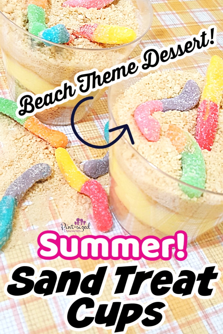 sand dessert inside the treat cups