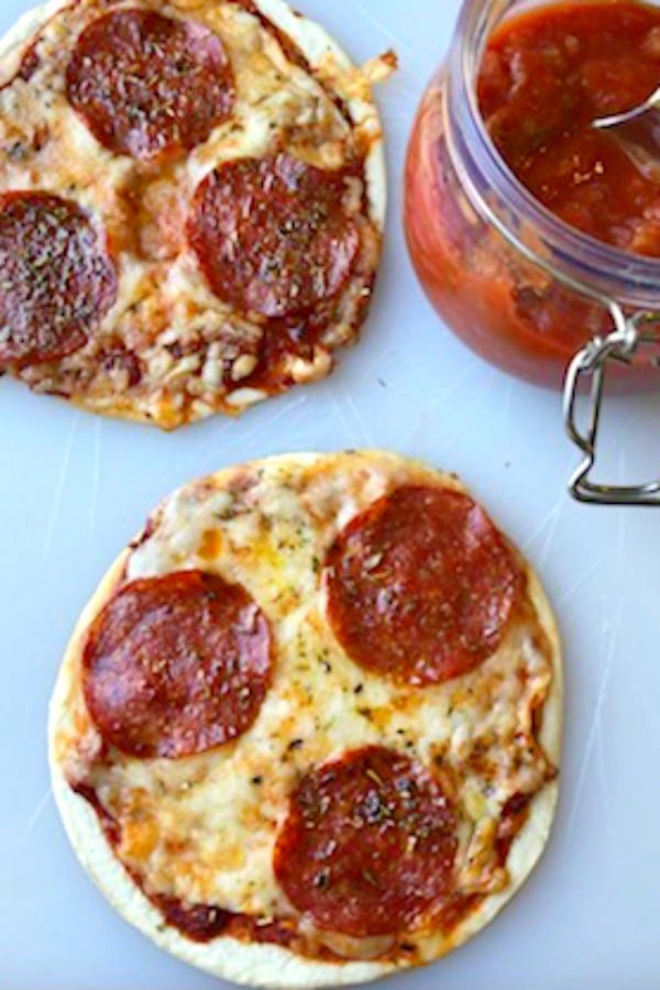 tortilla pizza for lunch recipe for kids