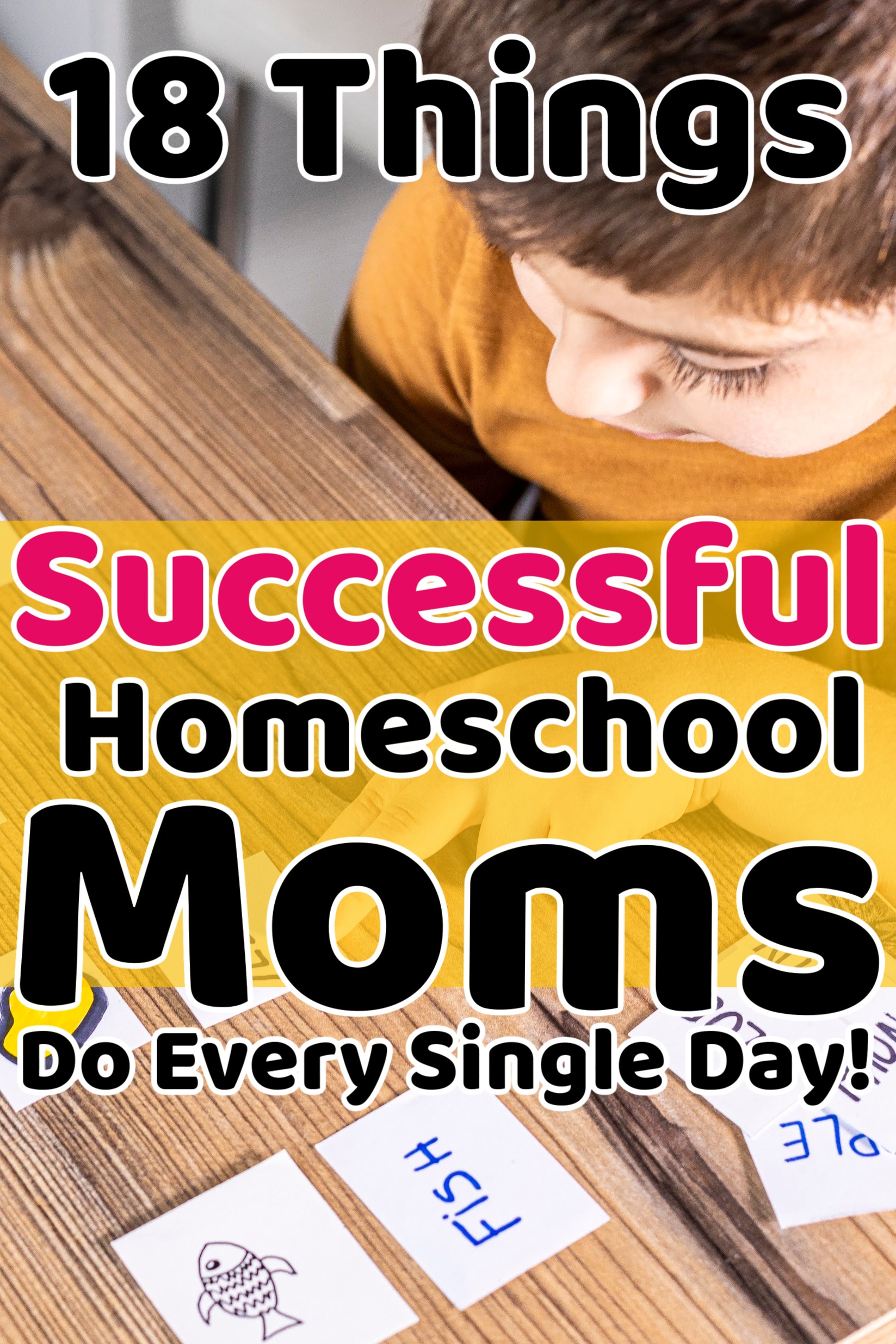little boy doing work while being homeschooled by his mom