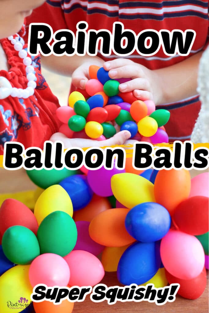 rainbow balloon balls