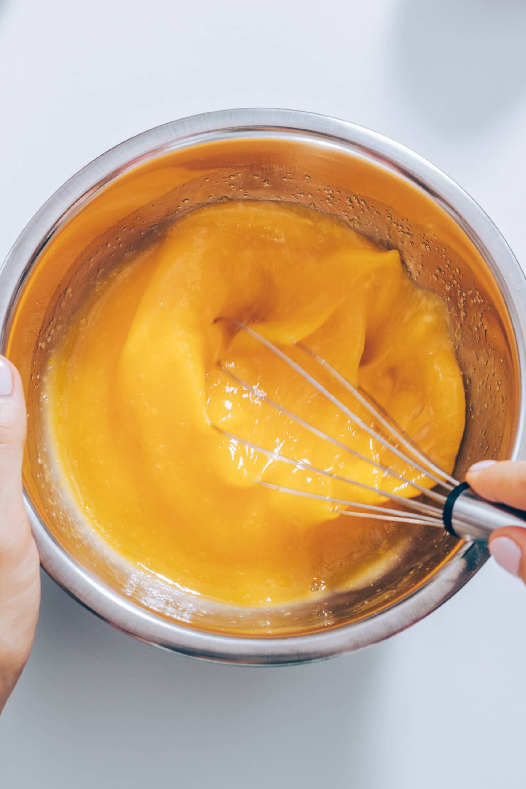 whisking eggs for egg cups
