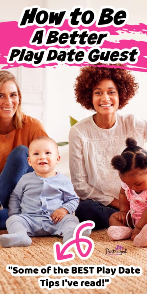 parents and kids at a play date