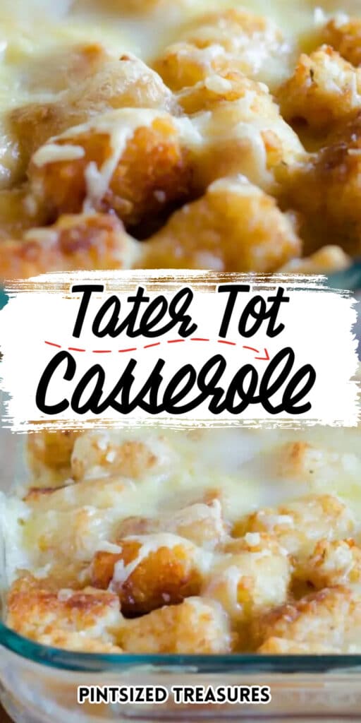 easy tater casserole with homemade cream sauce