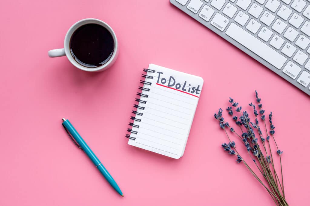 a to do list for productive moms