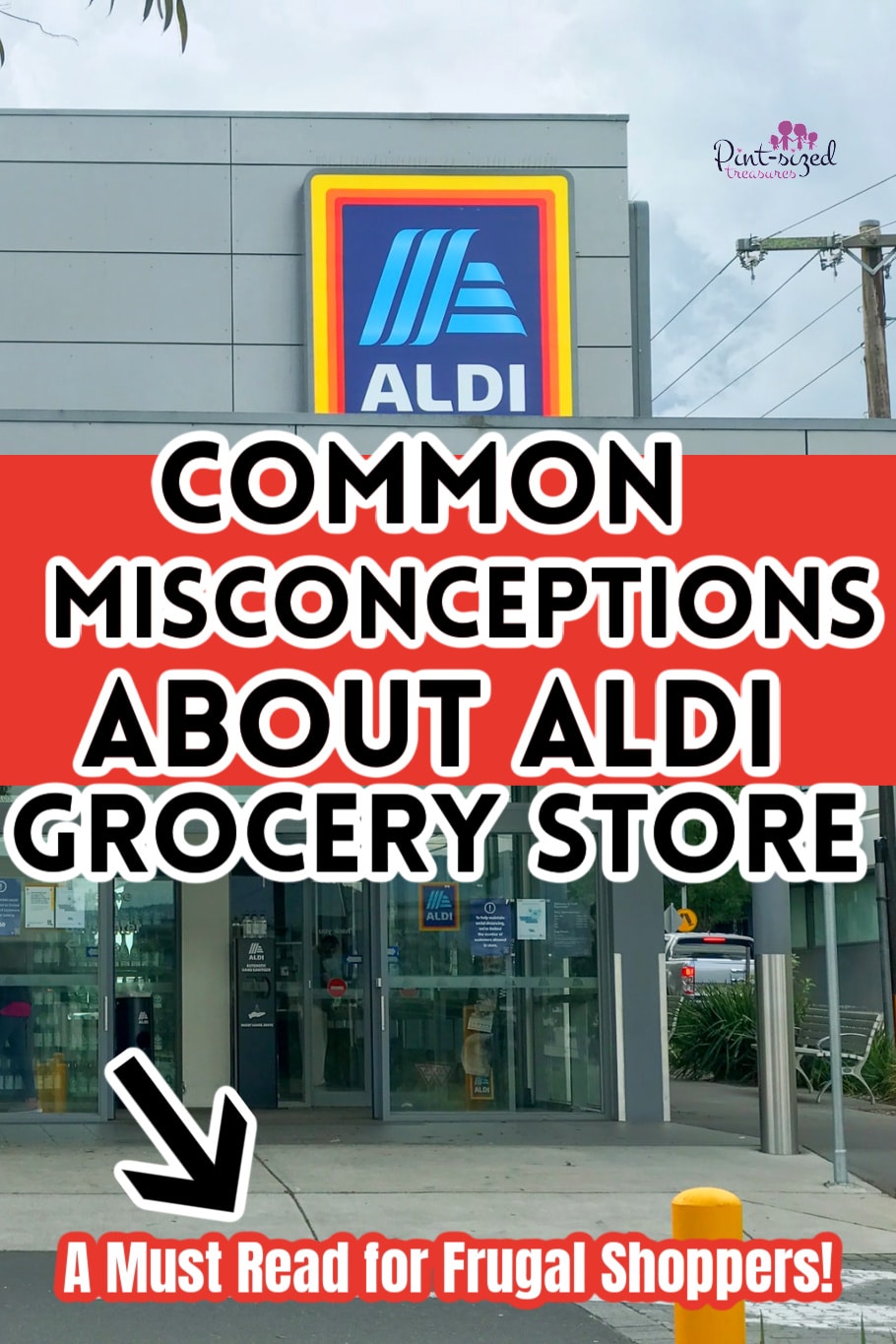 picture of the front of the Aldi grocery store