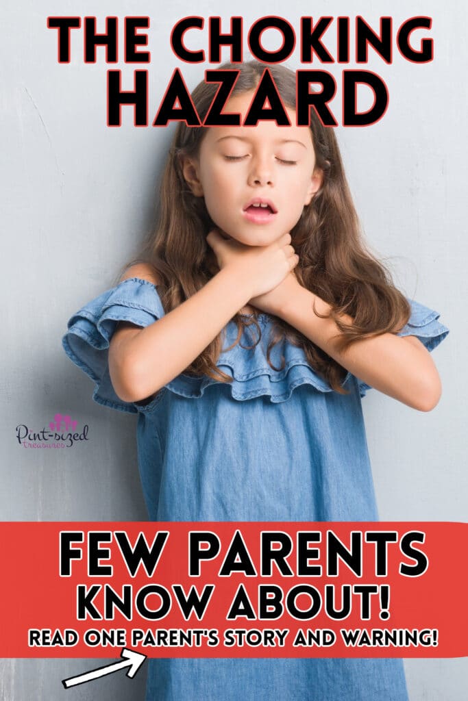 a girl showing the sign for choking
