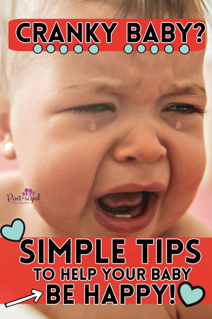 fussy and cranky baby crying