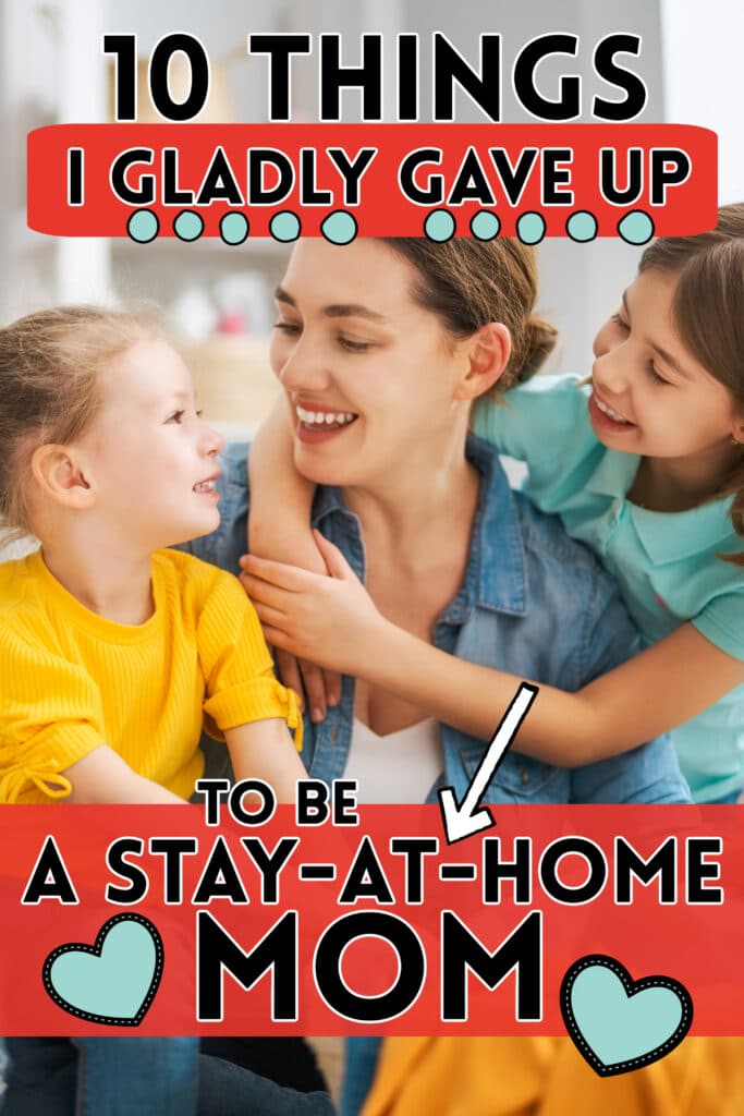 a stay at home mom with her daughters