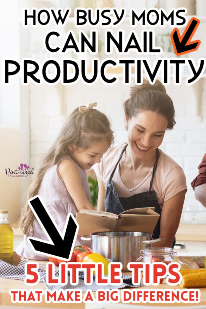 a mom being productive at home with her kids