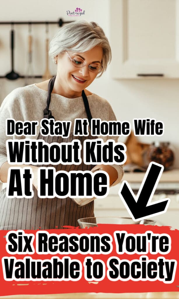 six reasons why the stay at home wife without kids at home is valuable