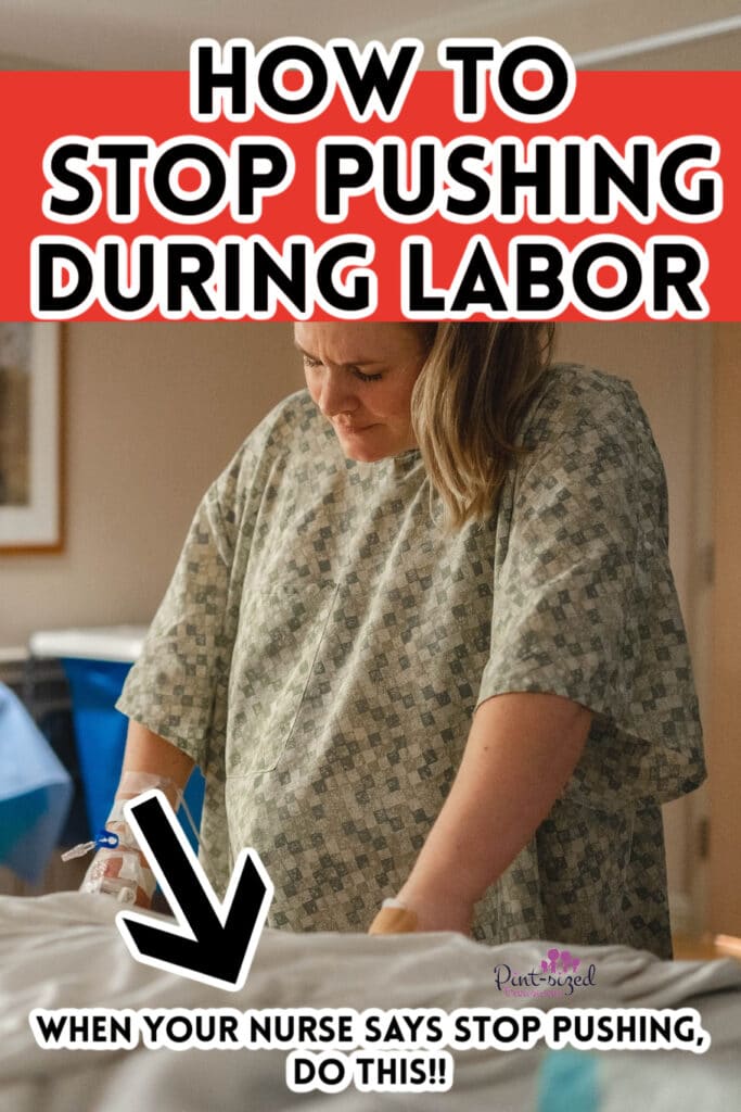 how to stop pushing during labor and delivery