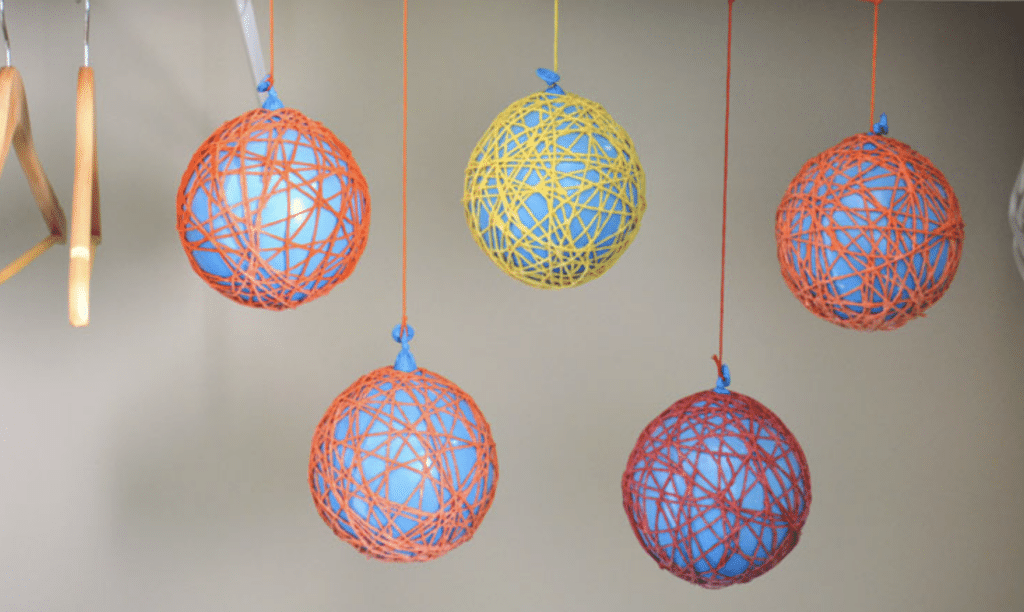 yarn pumpkin craft