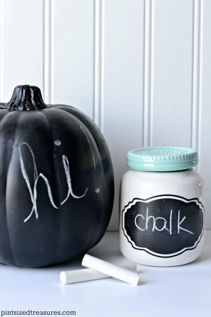 chalkboard pumpkins