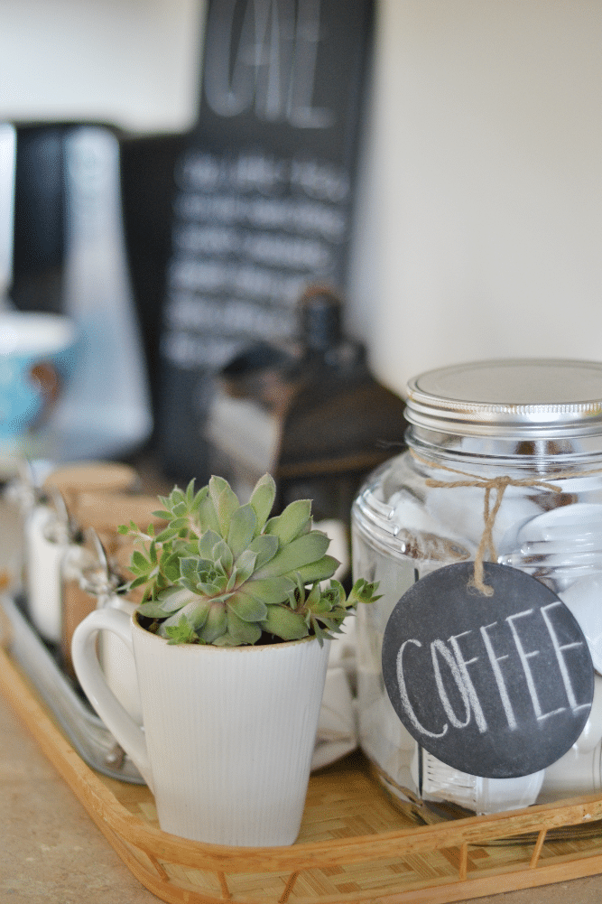 making specialty coffee at home to save money while living on one income