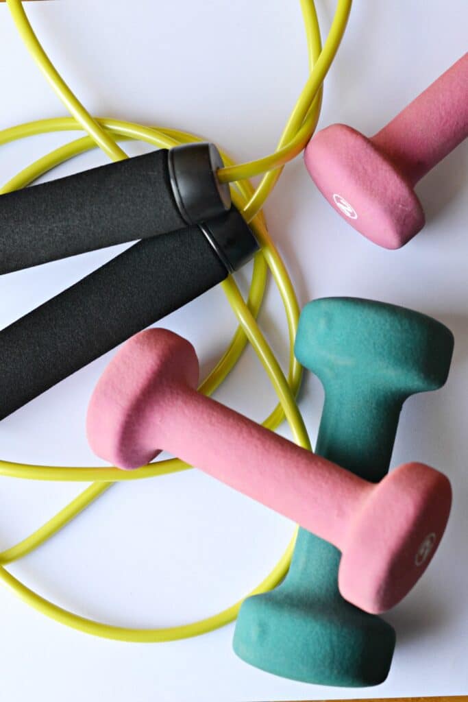 equipment to work out at home to save money while living on one income