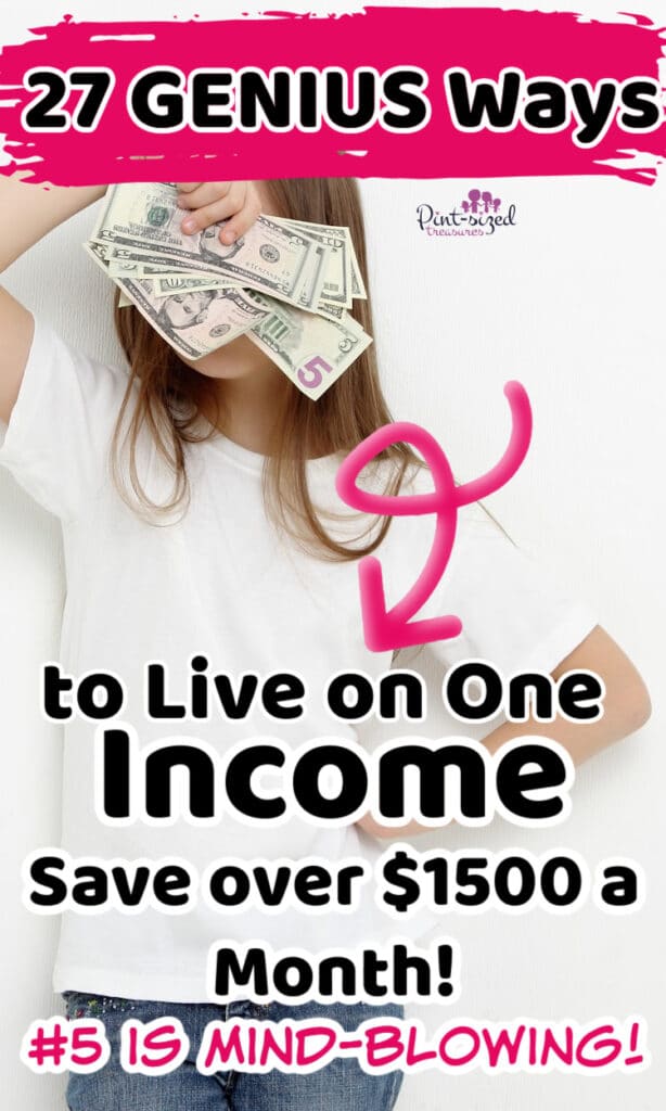 woman holding money while planning on how to save money