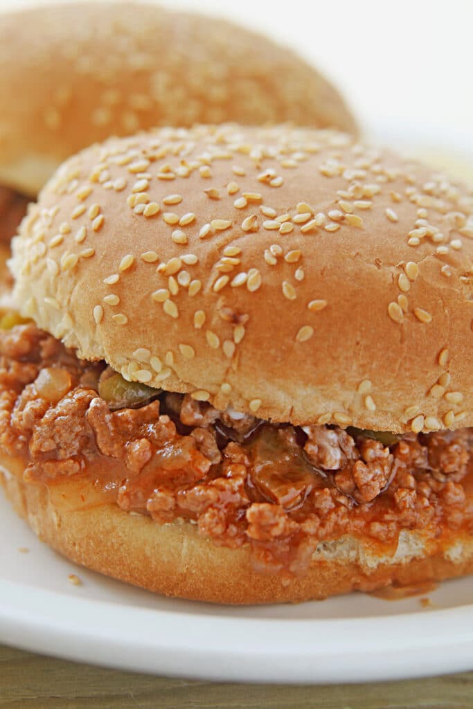 sloppy joes on plate