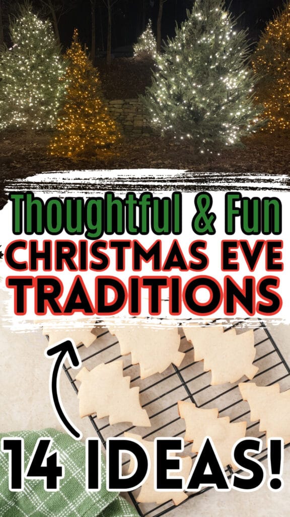 looking at Christmas lights for a Christmas eve traditions