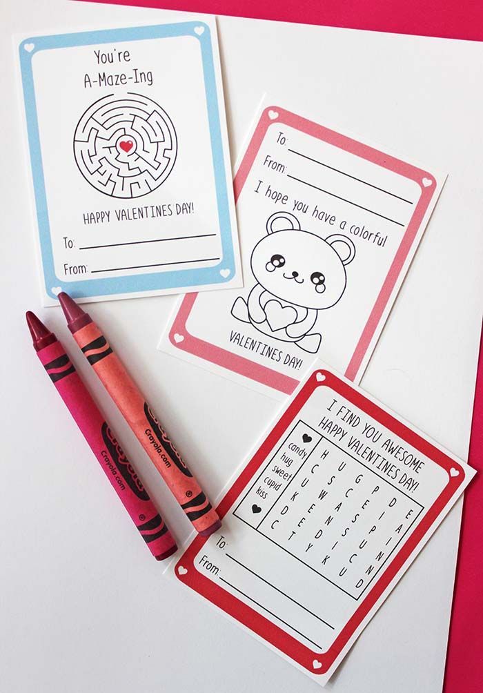 printable valentines day cards for school