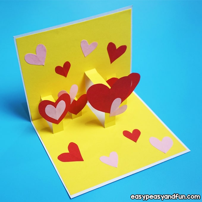 pop up valentines day card idea for school