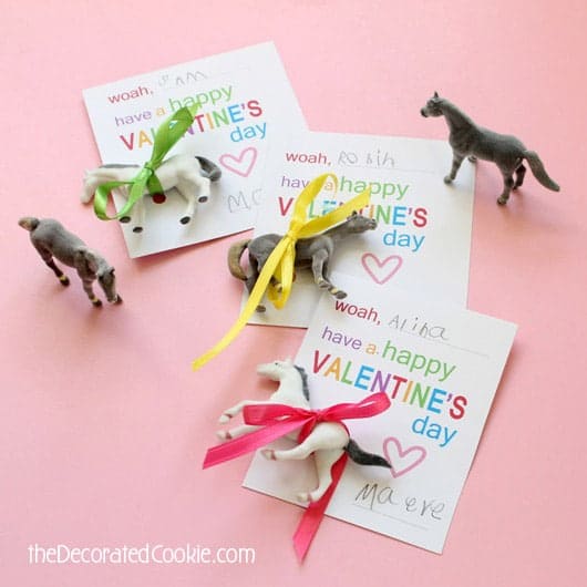 horse themed valentines for school