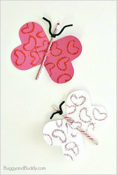 butterfly shaped valentine for school